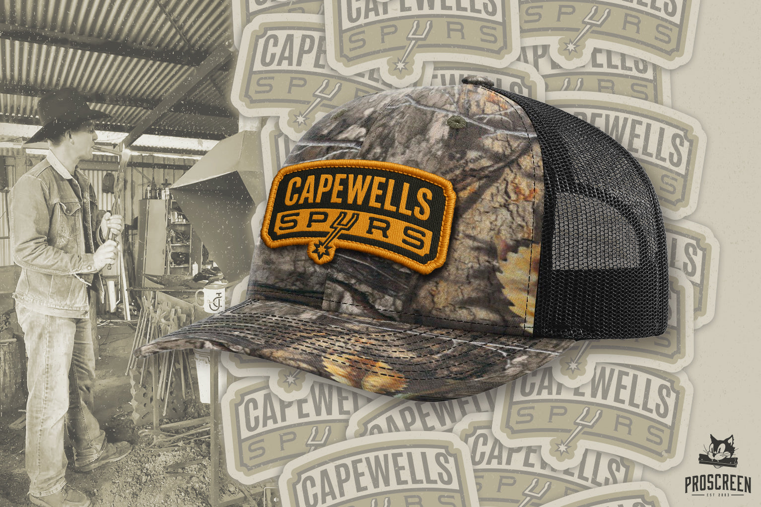 LIMITED edition- Capewells Spurs Cap- hunting camo
