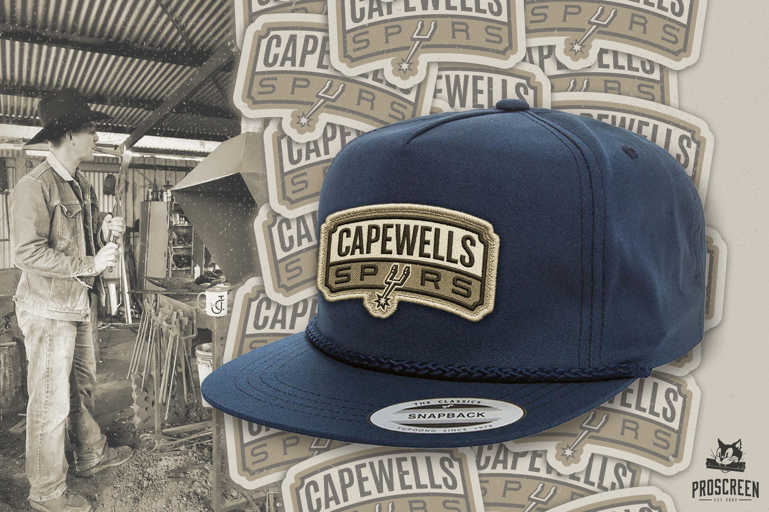 Capewells Spurs Cap- Navy Blue
