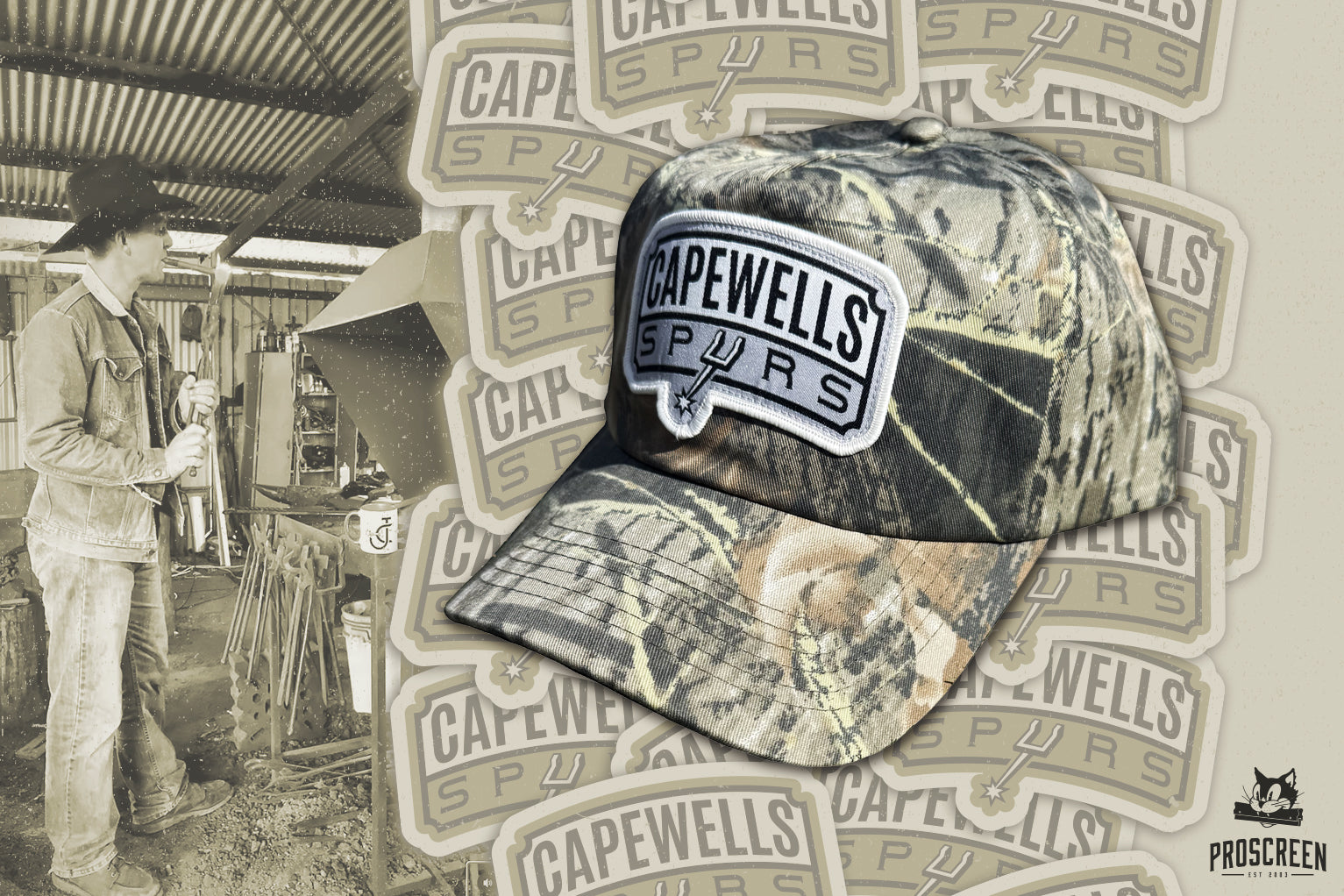 LIMITED edition- Capewells Spurs UNISEX Cap- Hunting camo